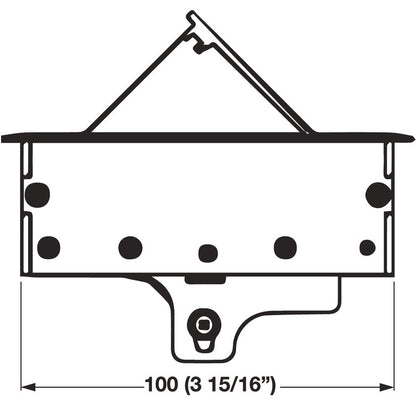 Hafele Hide-A-Dock Power Station With 1 AC Outlet, 2 USB Ports