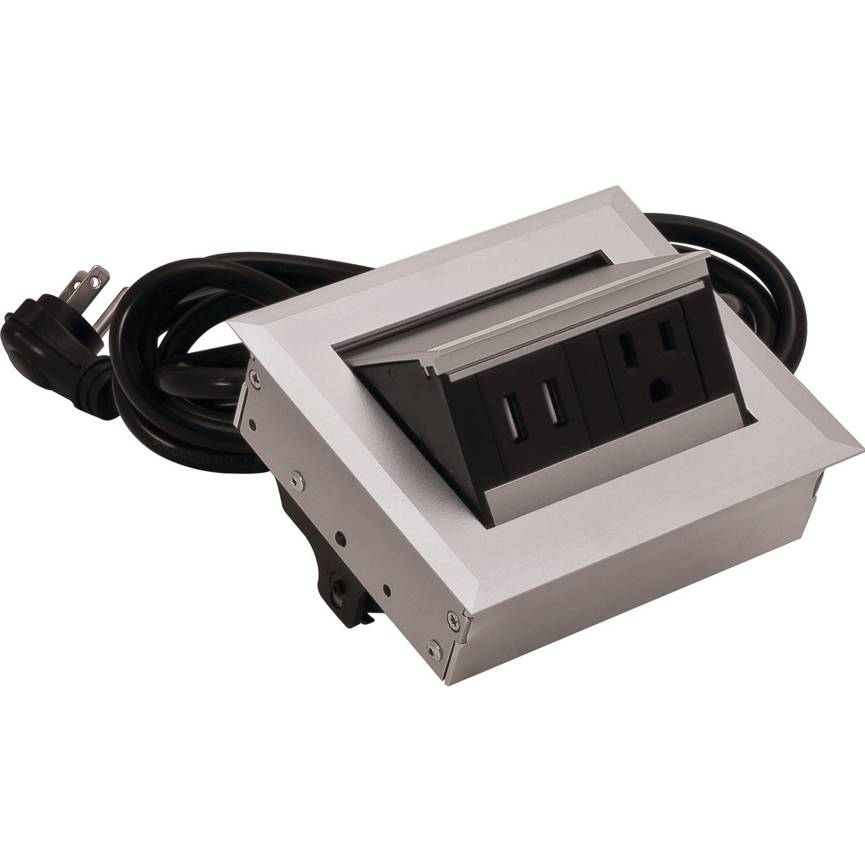 Hafele Hide-A-Dock Power Station With 1 AC Outlet, 2 USB Ports