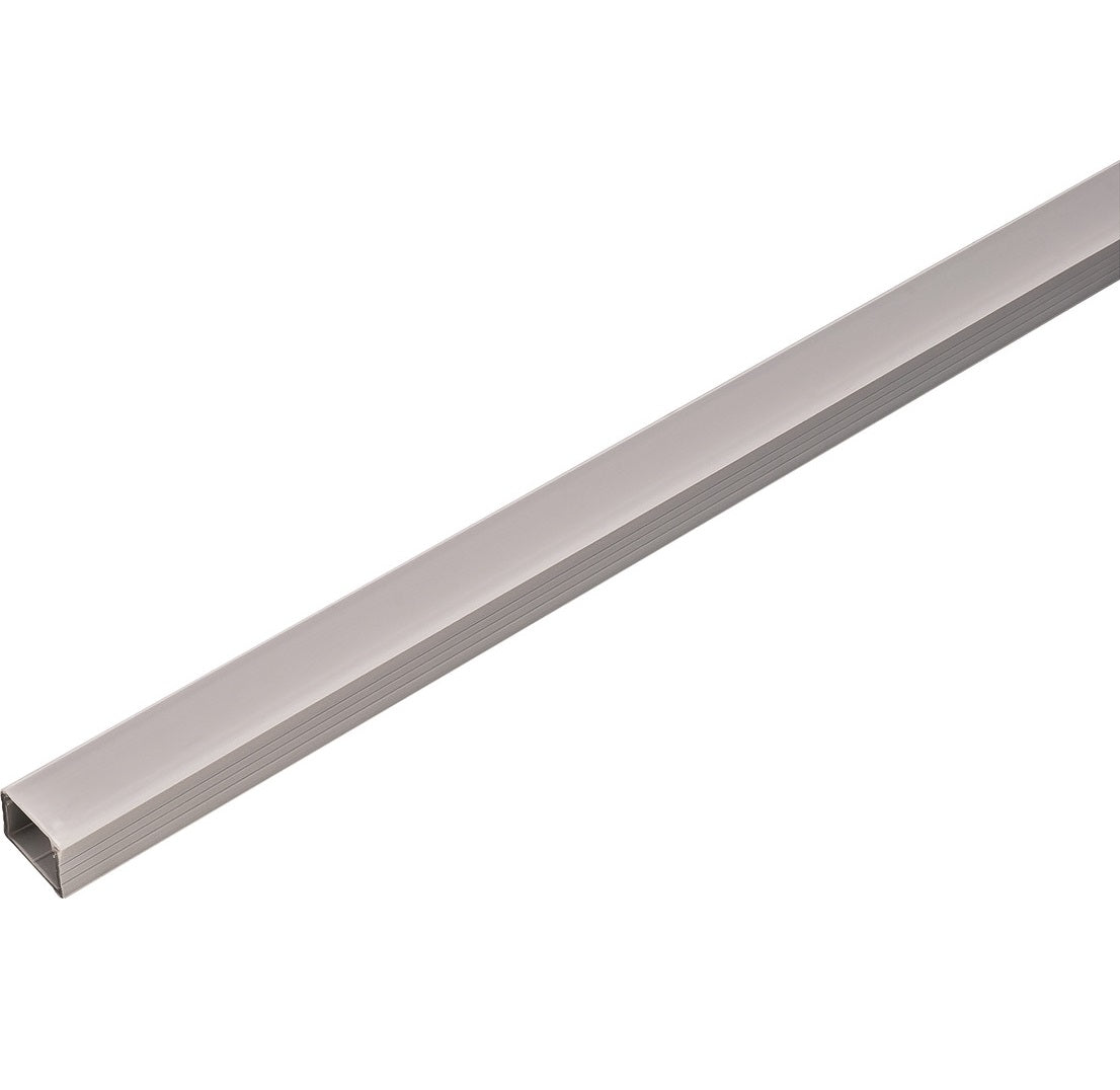 Hafele Loox Co-extruded Polypropylene Profile (9/16" Height) for Surface Mounting LED 2037/2042, 2500 mm Length