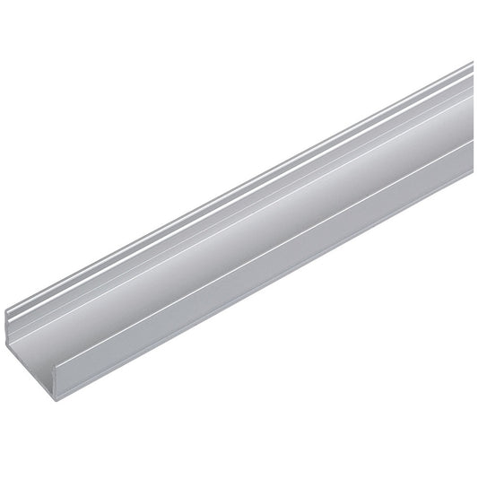 Hafele Loox Designer Aluminum Profile (15/32" Height) for Surface Mounting, 2000 mm Length
