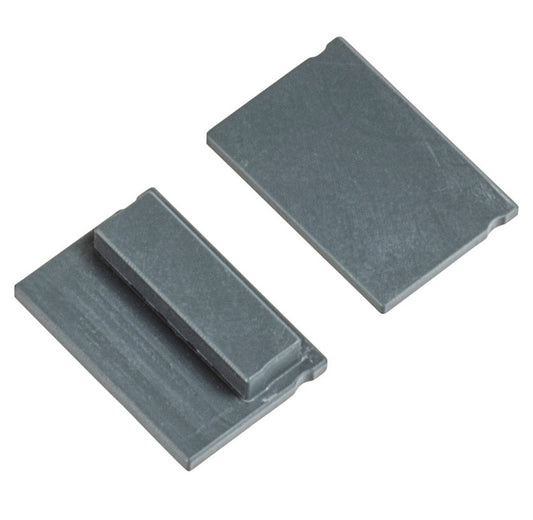 Hafele Loox Designer Aluminum Profile End Cap (1/2" Height)