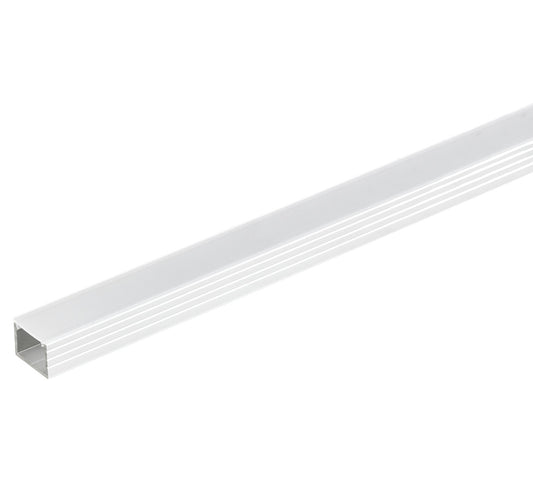 Hafele Loox Aluminum Profile (9/16" Height) for Surface Mounting, Clear Anodized, 2500 mm Length
