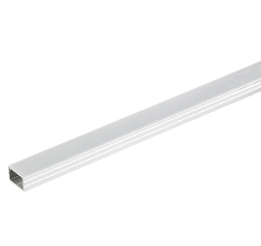 Hafele Loox Aluminum Profile (1/2" Height) for Surface Mounting, Clear Anodized, 2500 mm Length
