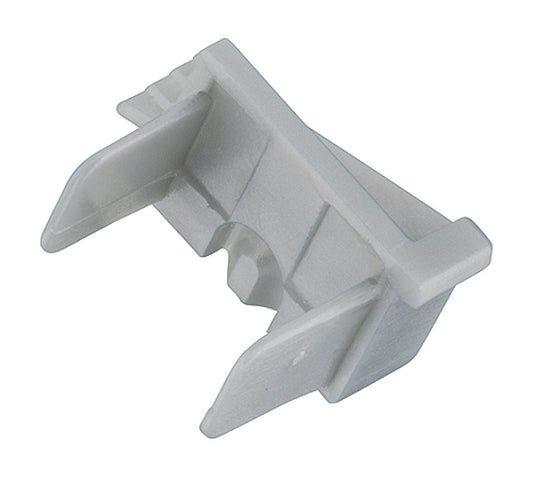 Hafele Loox Aluminum Profile End Cap for Angled Recess with Cable Outlet, 2 Pack