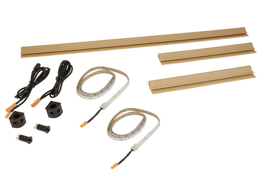 Hafele Loox 2030 12V LED Strip Light 2 Door Kit for Interior Cabinet