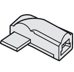 Hafele Loox 2024 Corner Connector for LED Bar Light