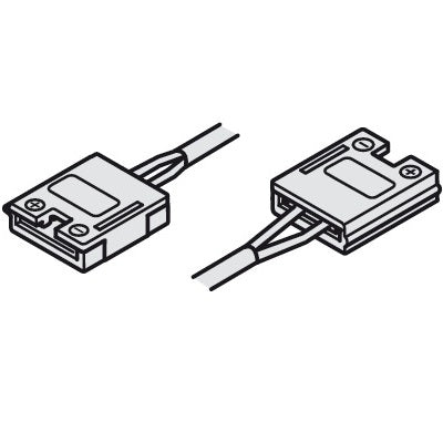 Hafele Loox 2041/2042 12V Interconnecting Lead with Clips for LED Strip Light