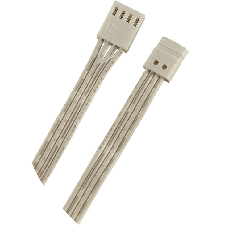 Hafele Loox 2012 RGB LED Power Lead with Male Plug and LED Strip Light Clip - Hafele