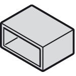 Hafele Loox5 Silicone End Cap Set with Adhesive for 8 mm (5/16") Silicone LED Strip Light