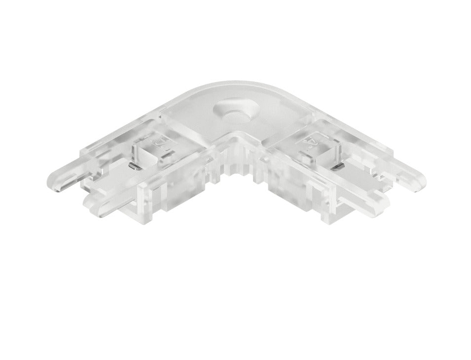 Hafele Loox5 90 Degree Rigid Corner Connector for 8 mm (5/16") Monochrome/Single Color LED Strip Light