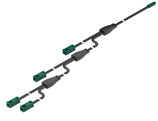 Hafele Loox5 24V 4-Way Power Lead Extension for Monochrome Lights