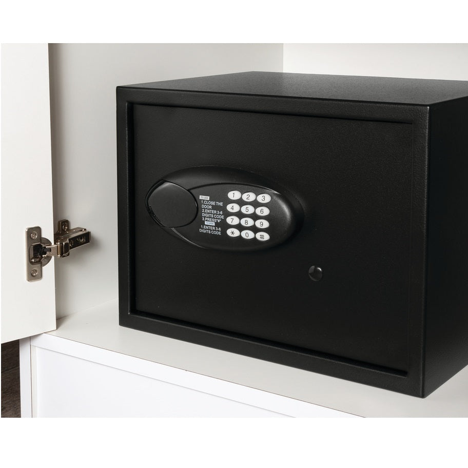 Hafele Black, Powder-Coated Safe with Digital Keypad
