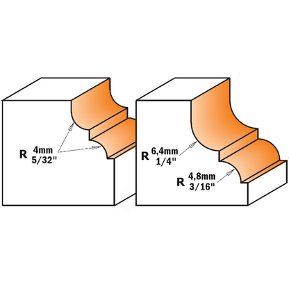 CMT Classical Ogee Router Bit, 7/8/945