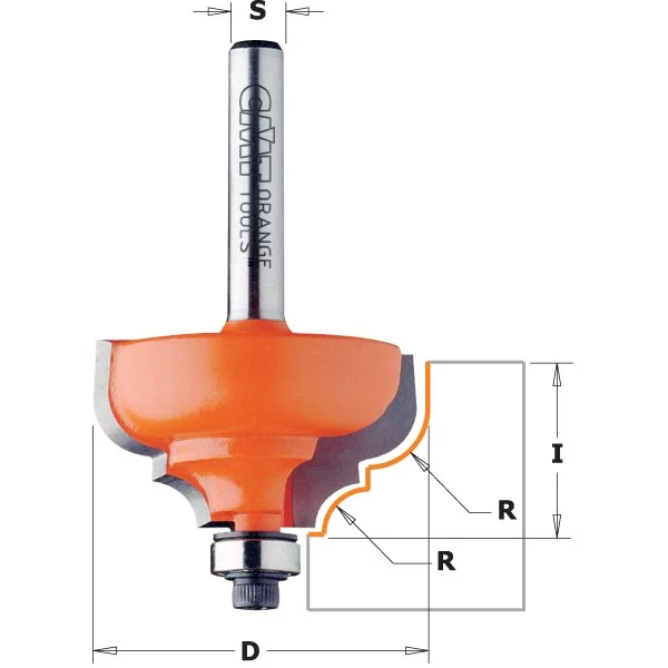 CMT Classical Ogee Router Bit, 7/8/945