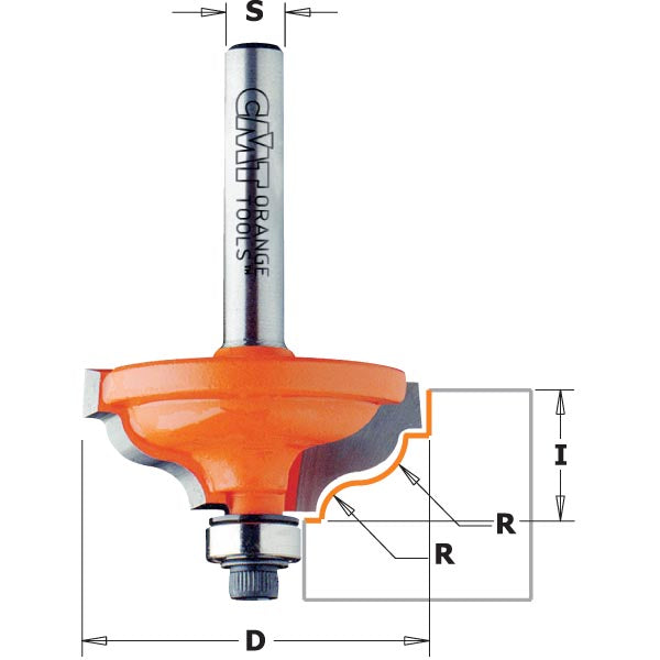 CMT Ogee Router Bit, With Fillet