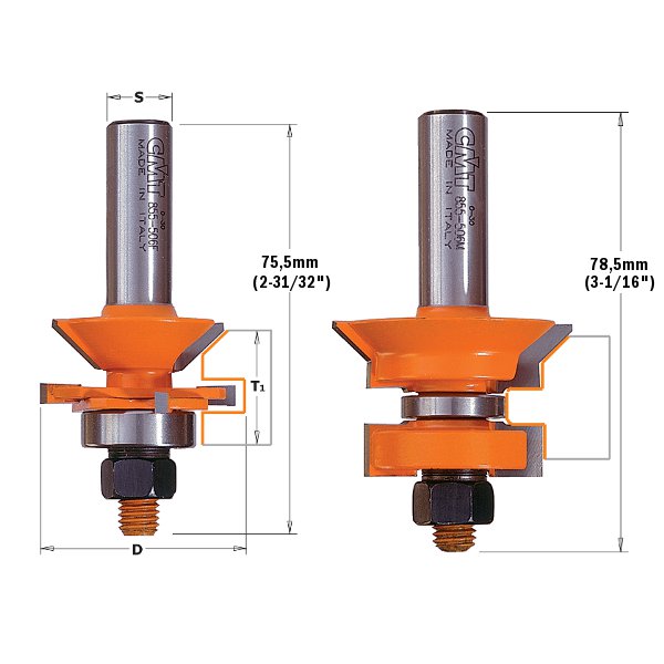 CMT V-Tounge & Groove Router Bit