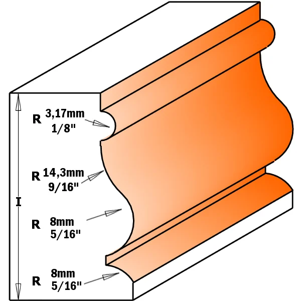 CMT Molding Router Bit, 8/955.902