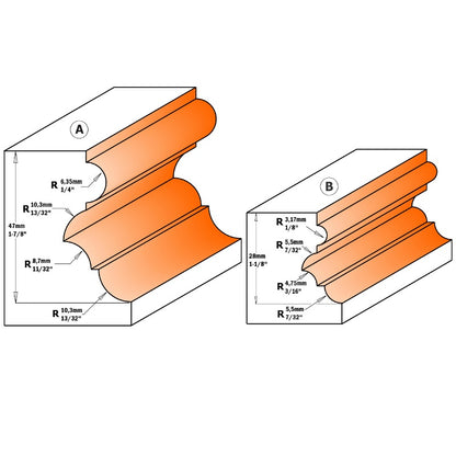 CMT Multiprofile Router Bit