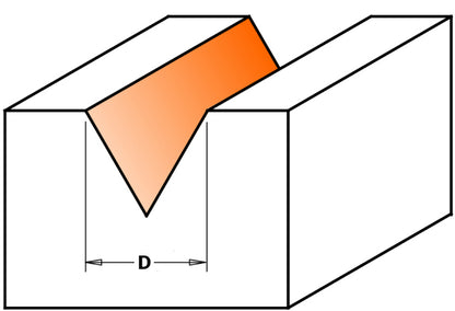 CMT Laser Point Router Bit (60°)