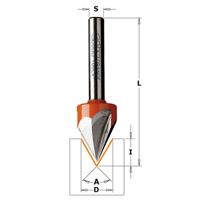 CMT Laser Point Router Bit (60°)