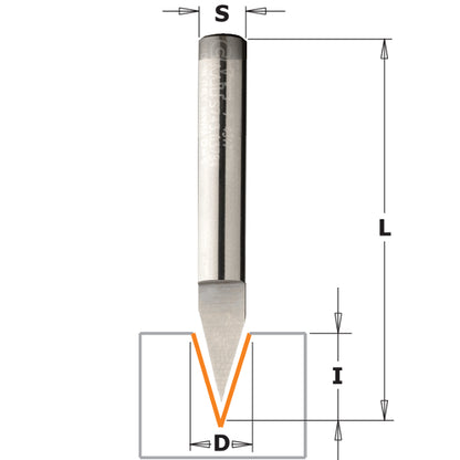 CMT Laser Point Router Bit (35°)