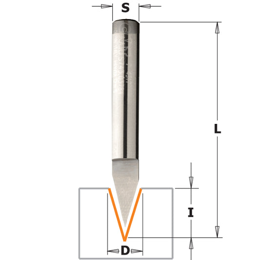 CMT Laser Point Router Bit (35°)