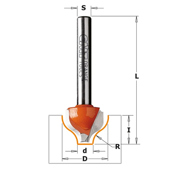 CMT Decorative Ogee Router Bit, 7/8/965.001