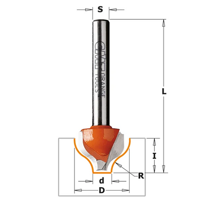 CMT Decorative Ogee Router Bit, 7/8/965.001
