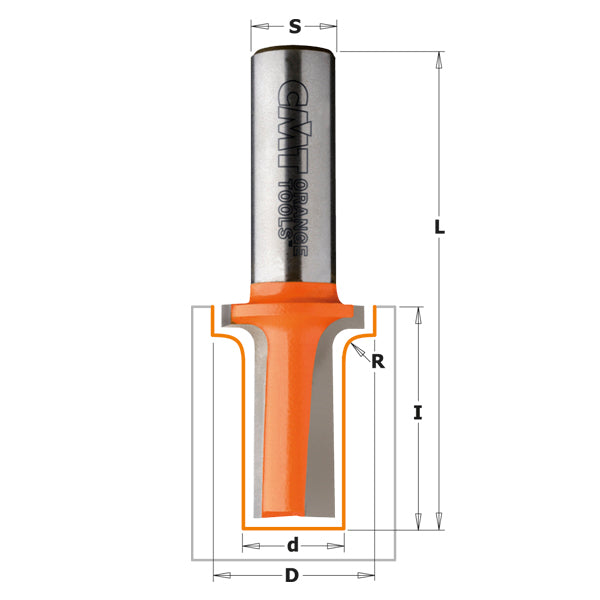 CMT Roundover Router Bit, With Elongated Plunge