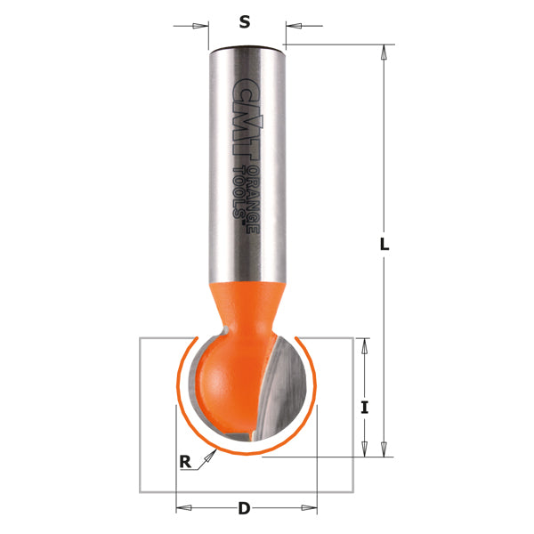 CMT Ball End Router Bit