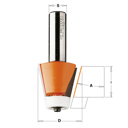 CMT Solid Surface Bevel Bowl Router Bit