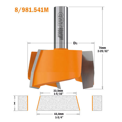 CMT Solid Surface Cut & Plug Repair Router Bit Set