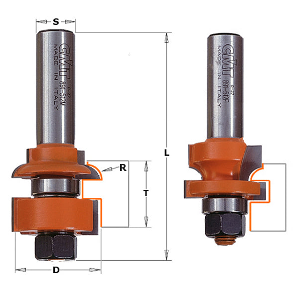 Chicago Rail Router Bit CMT Rail & Stile Router Bit Set – Pro Cabinet Supply