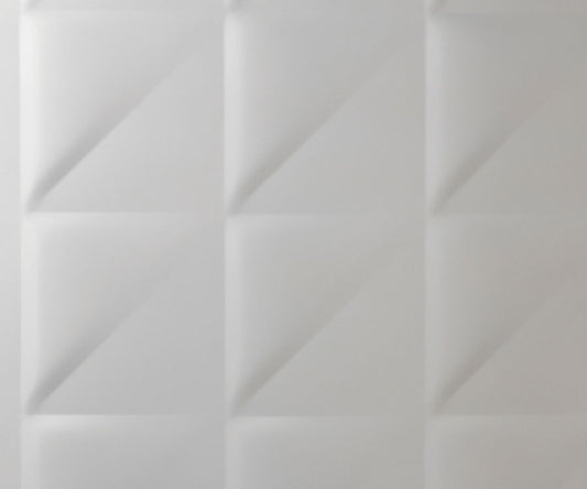 Polished Aluminum Embossed Triangles 901 Metal Sheet, Large Format Designs - Chemetal