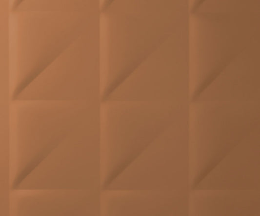 Polished Bronze Aluminum Embossed Triangles 943 Metal Sheet, Large Format Designs - Chemetal