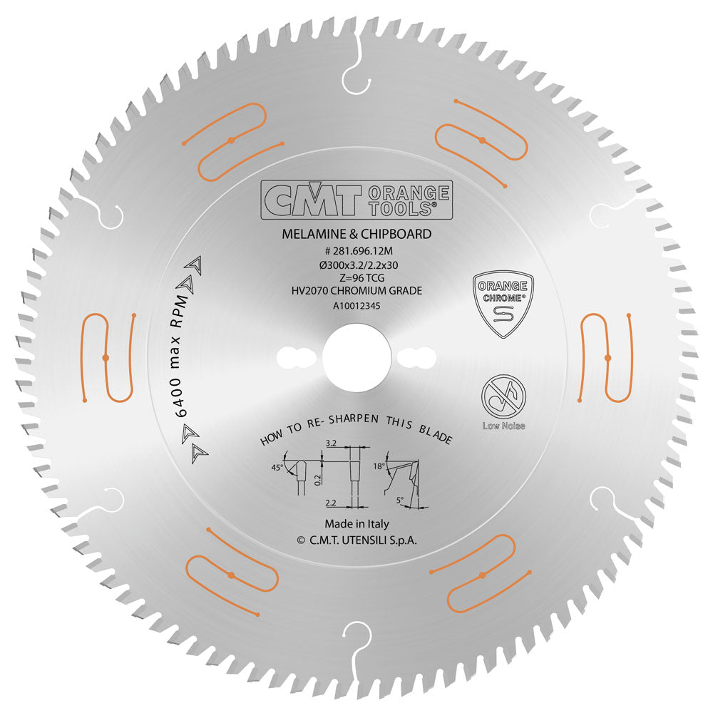CMT Low Noise & Chrome Coated Circular Saw Blade, With TCG Grind