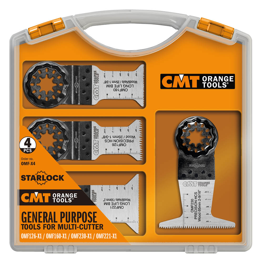 CMT 4 Piece Multipurpose Set Multi Cutter, For Oscillating Multi-Tools