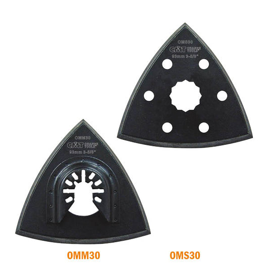 CMT 93mm Delta Sanding Pad Multi Cutter, Perforated