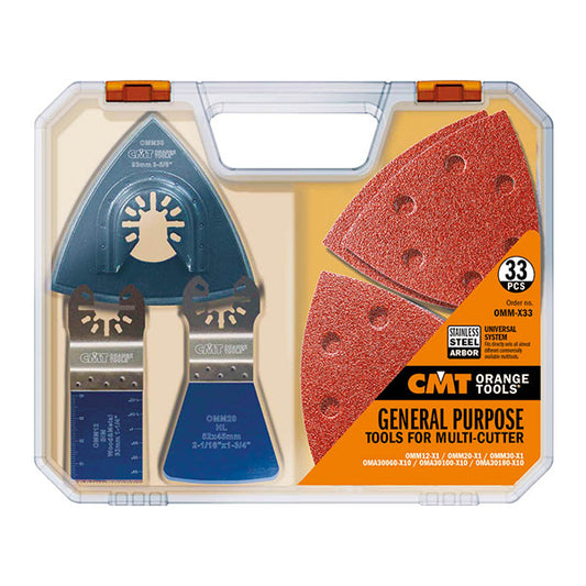 CMT 33 pcs. Cutting Accessories Set Multi Cutter, For Oscillating Multi-Tools