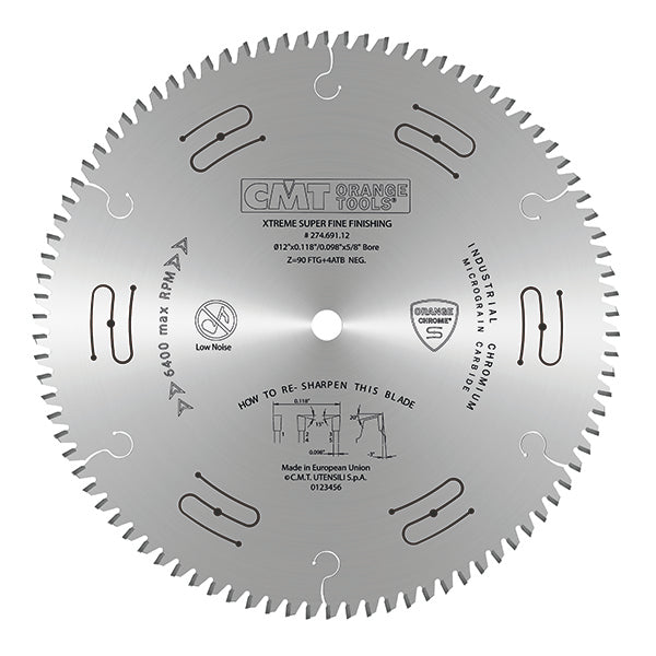 CMT Super Fine Finishing Sliding Compound Saw Blade