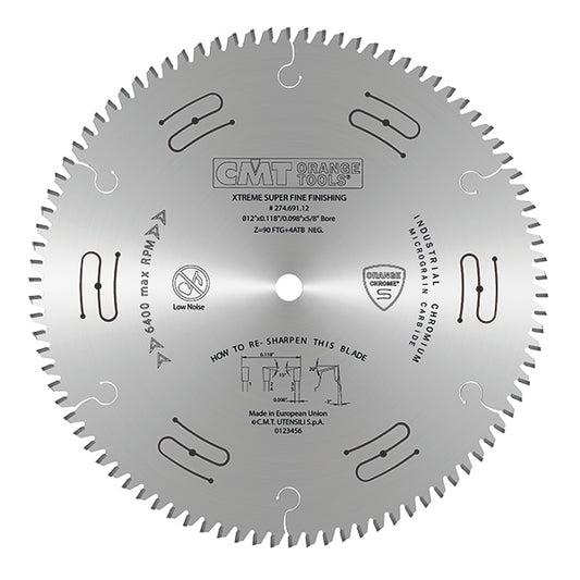 CMT Super Fine Finishing Sliding Compound Saw Blade