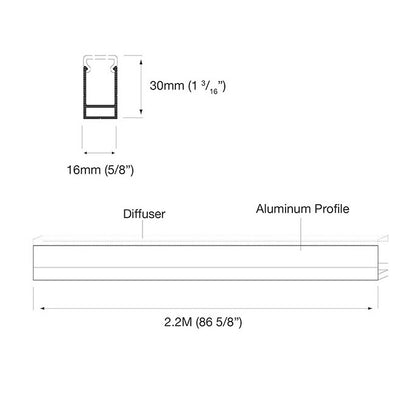 L&S Lighting Counter Top Illumination (CTI) Diffuser Lens