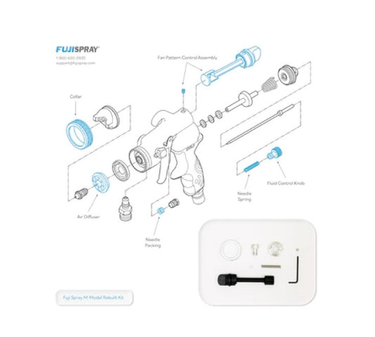 Fuji Spray Black Rebuild Kit for M-Model Spray Gun