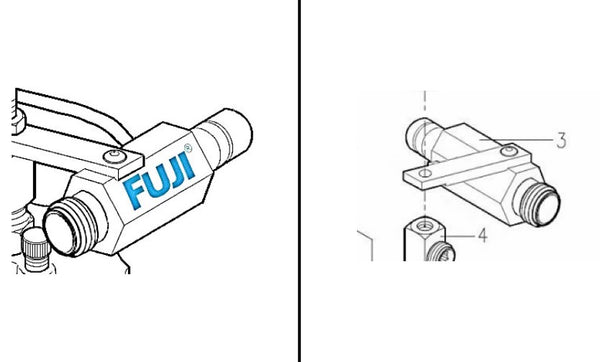 Fuji Spray Air Connector Assembly for 2 Quart Pressure Pot