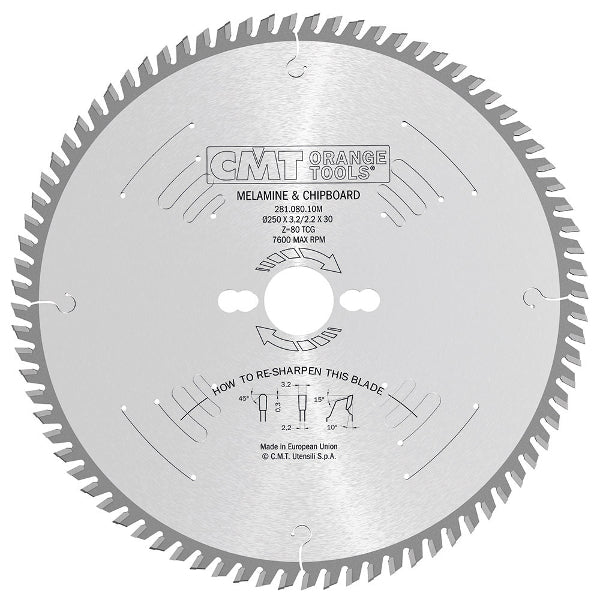CMT Laminated and Chipboard Circular Saw Blade