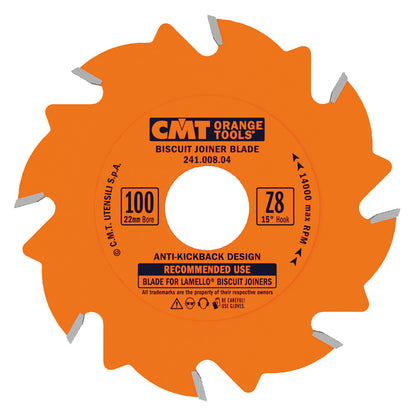 CMT Biscuit Joiner Circular Saw Blade