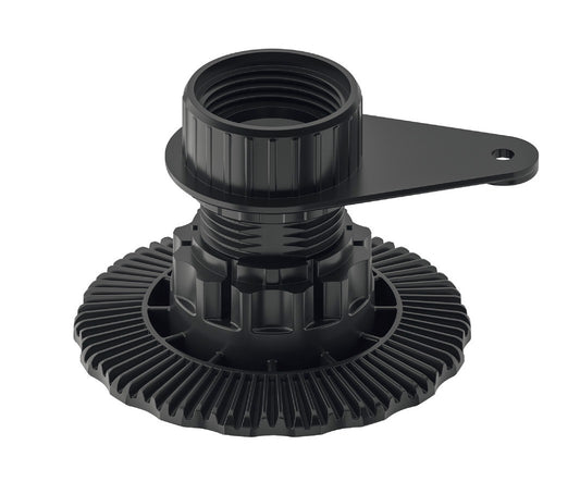 Hafele AXILO Press-fit Low Profile Foot with Mounting Plate (35-48mm) for Häfele AXILO™ 78 Plinth Adjusting Fitting System