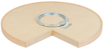 Pie Cut Wood Base Lazy Susan Shelf 2 Pack (Hardware Included), Magnum Series - Century Components