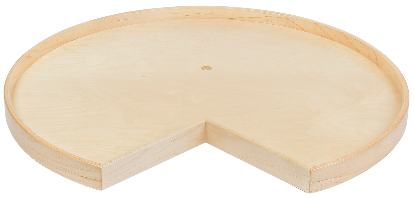 Pie Cut Wood Base Lazy Susan Shelf 2 Pack (Hardware Included), Magnum Series - Century Components