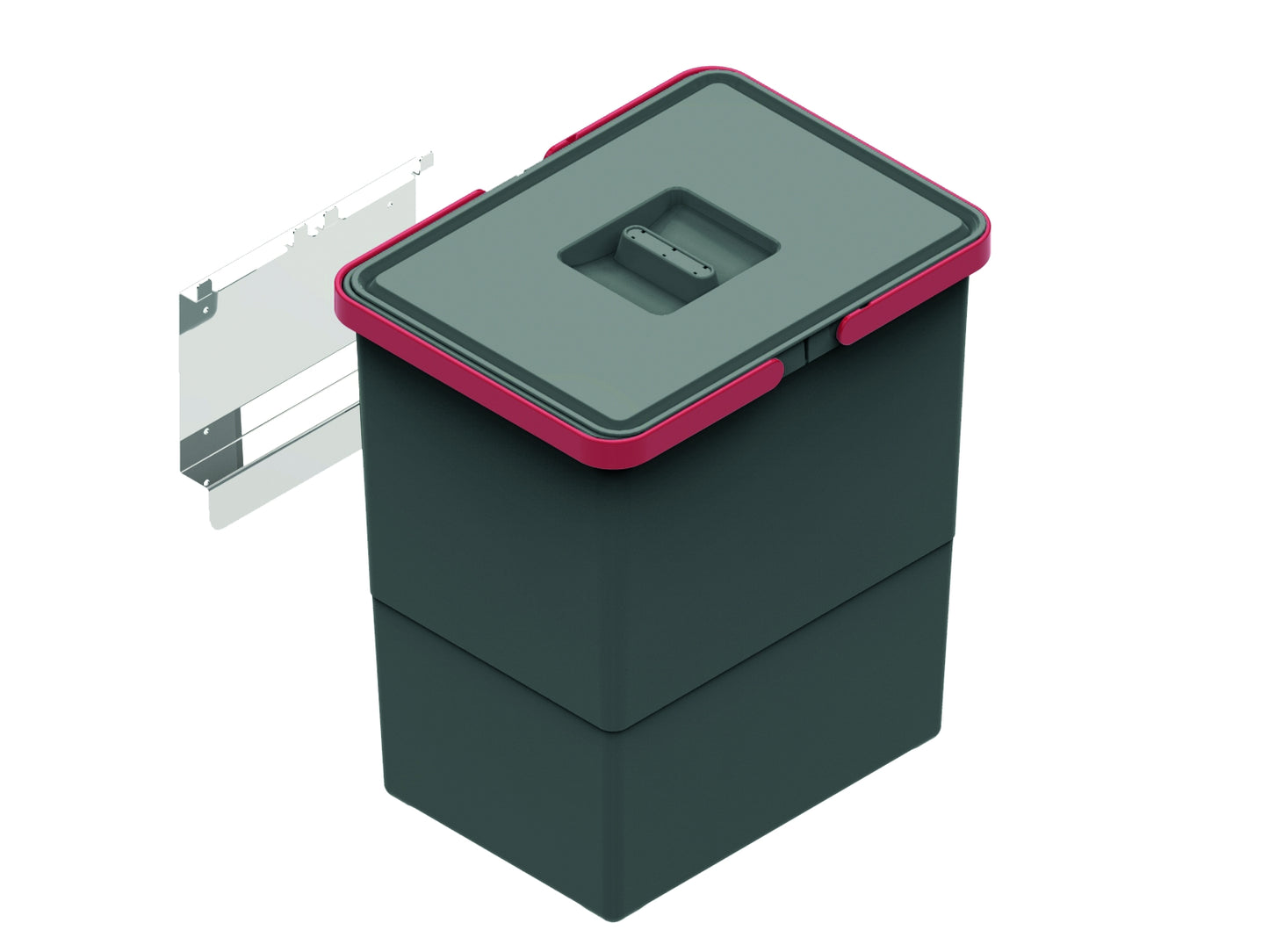 Elletipi Easy Waste Bin for Side Mount in Cabinet